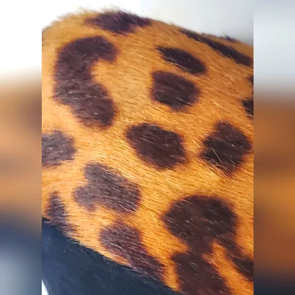 YSL- YvesSauntLaurent- size 40 1/2 - pony hair animal print stilettos/pumps -